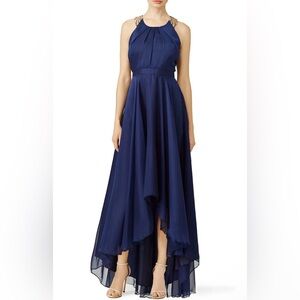 Allison Parris Beaded Midnight Moon Beaded Sleeveless Hi-Low Gown Long Dress 2